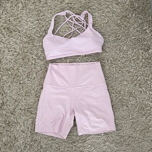 Pink Organza Lululemon Set